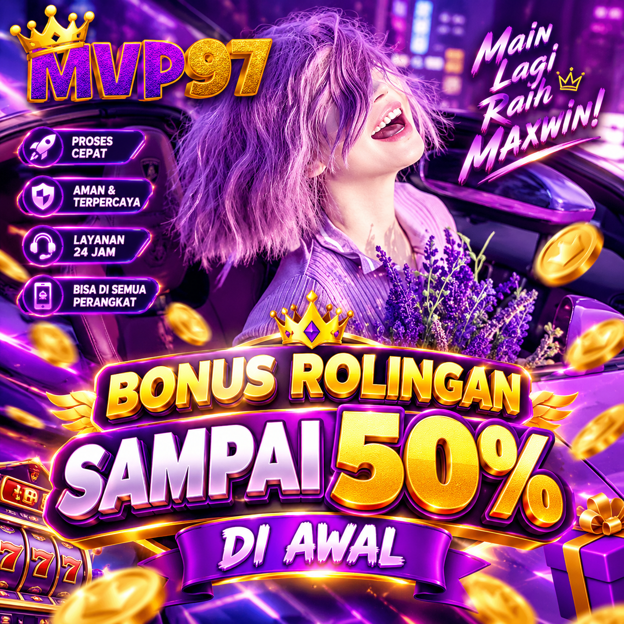 Bonus Rolingan Sampai 50% Di Awal:MVP97